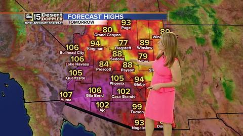 Storm chances back up Wednesday evening