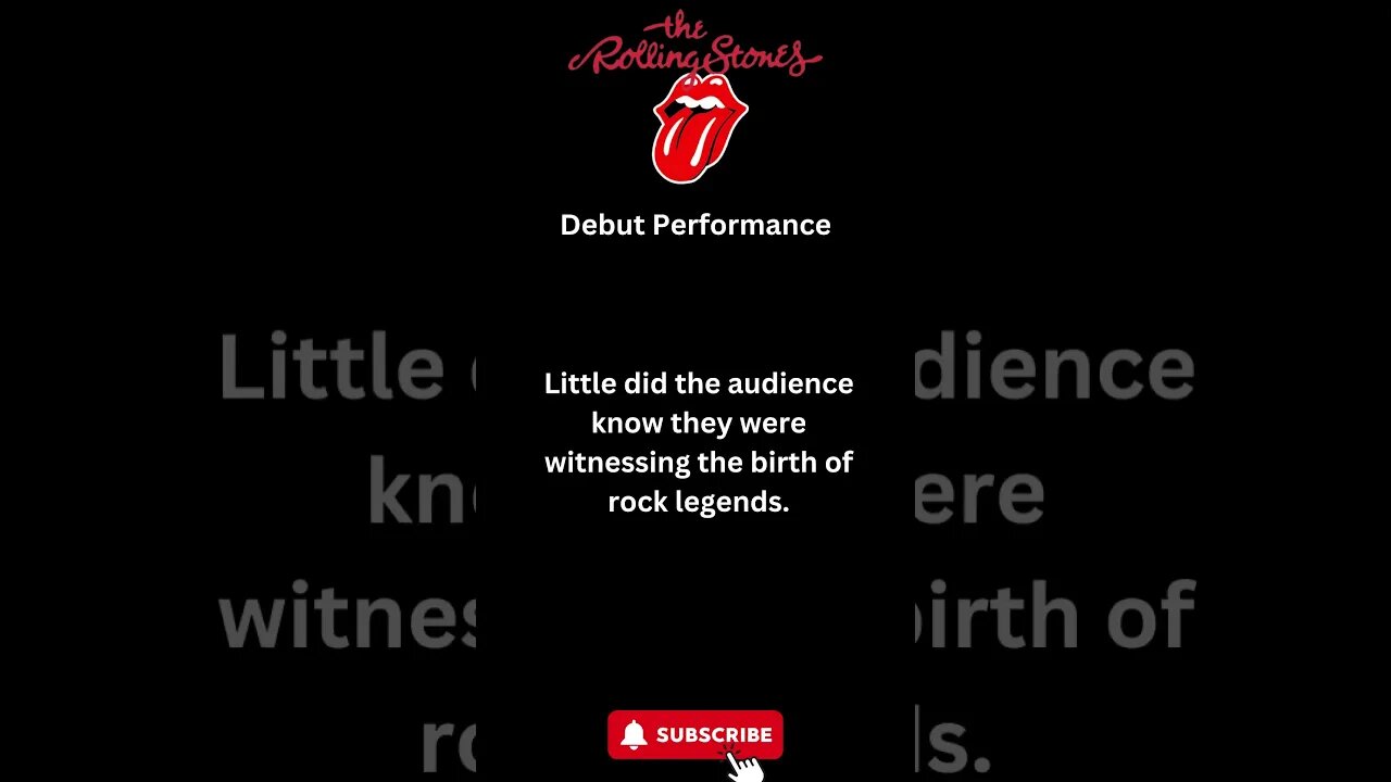 Unforgettable Debut: The Rolling Stones Rock the Stage #shorts #rollingstones #rocknroll