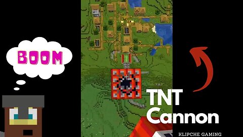 My First TNT Cannon in Minecraft