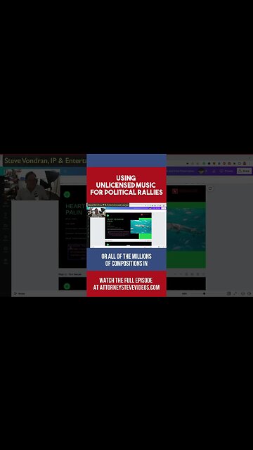 Using unlicensed music for political rallies?