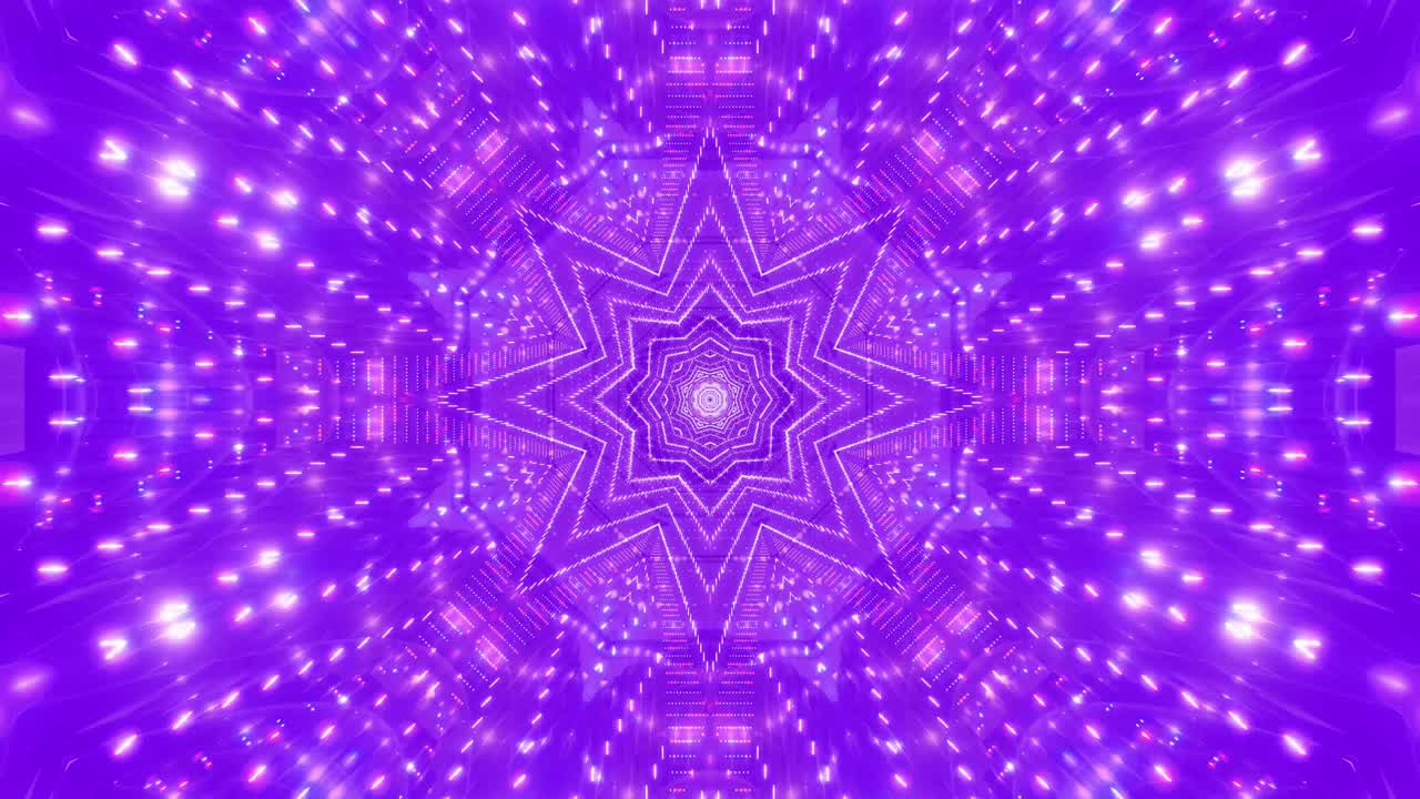 FREE background video vj loop | glowing cool purple science fiction star visual