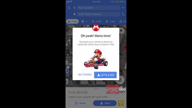 How to turn Google Maps into Mario Kart