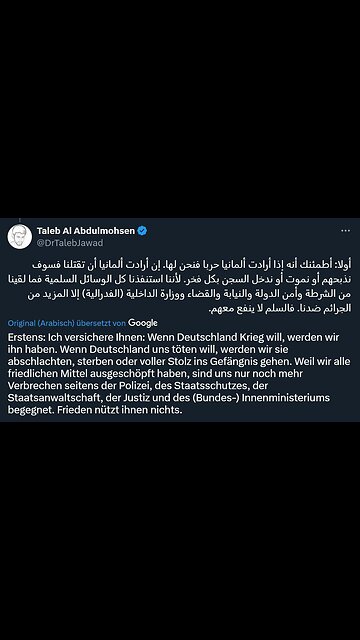 Nur der deutsche weiß von nichts.