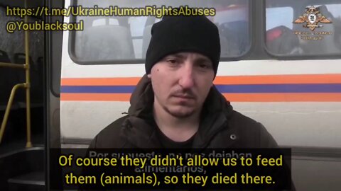 A civilian from Nikólskoye says Ukrainian forces killed his farm animals and his home was destroyed