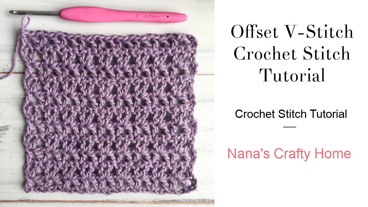 Offset V Stitch Crochet Stitch Tutorial