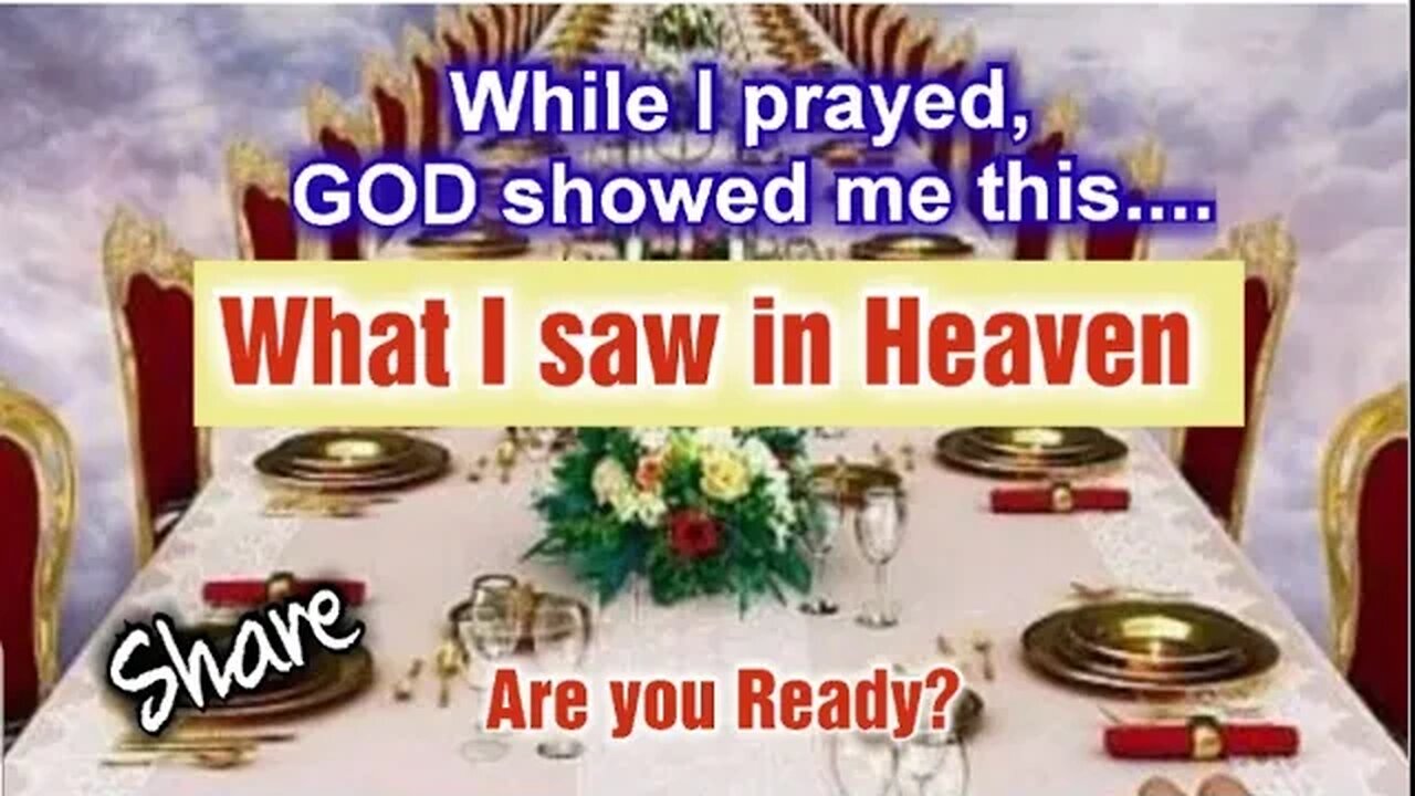 What I saw in Heaven as I prayed. #share Jesus is Coming Soon! #spring #jesus #heaven #wedding