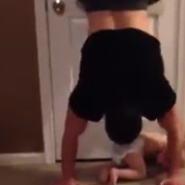 An Acrobat Dad And His Too Cute For Words Daughter