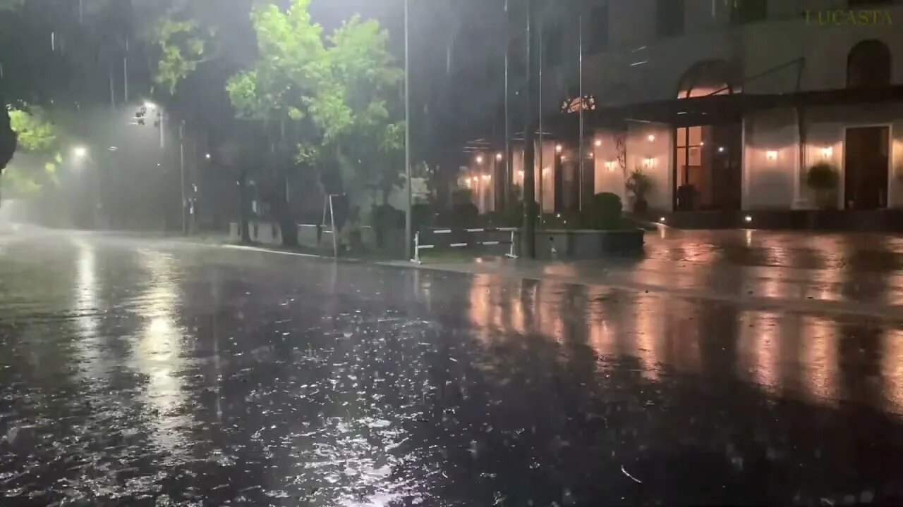 Beat Insomnia with Heavy Rain and Deep Thunder Sounds Torrential Rain Sounds for Sleeping, Healing