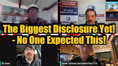 SG Anon, Derek Johnson And Riccardo Bosi - The Biggest Disclosure Yet - No One..- Oct 17