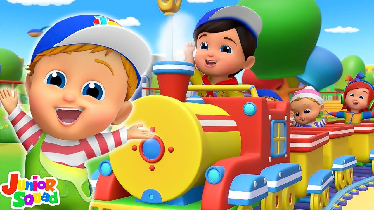 Train Song, Fun Vehicle Songs and Nursery Rhymes for Kids