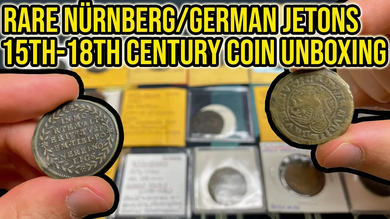 Unboxing 20 OLD German Nürnberg Jetons - Adding Rarer AE & CU Accounting Tokens To My Collection