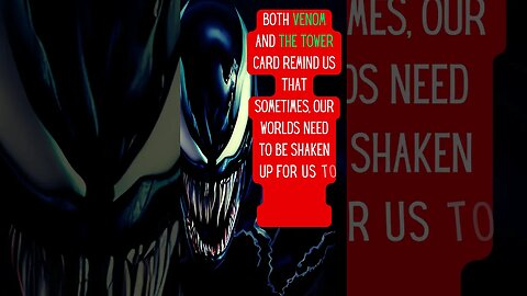 Chaos Unleashed Venom's Connection to the Tower Tarot Card! #shorts #tarot #venom2