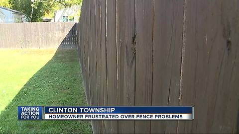 Homeowner frustrated with fence problems