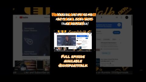 Full episode available @ddssportstalk #titanup #nflnews #mikevrabel