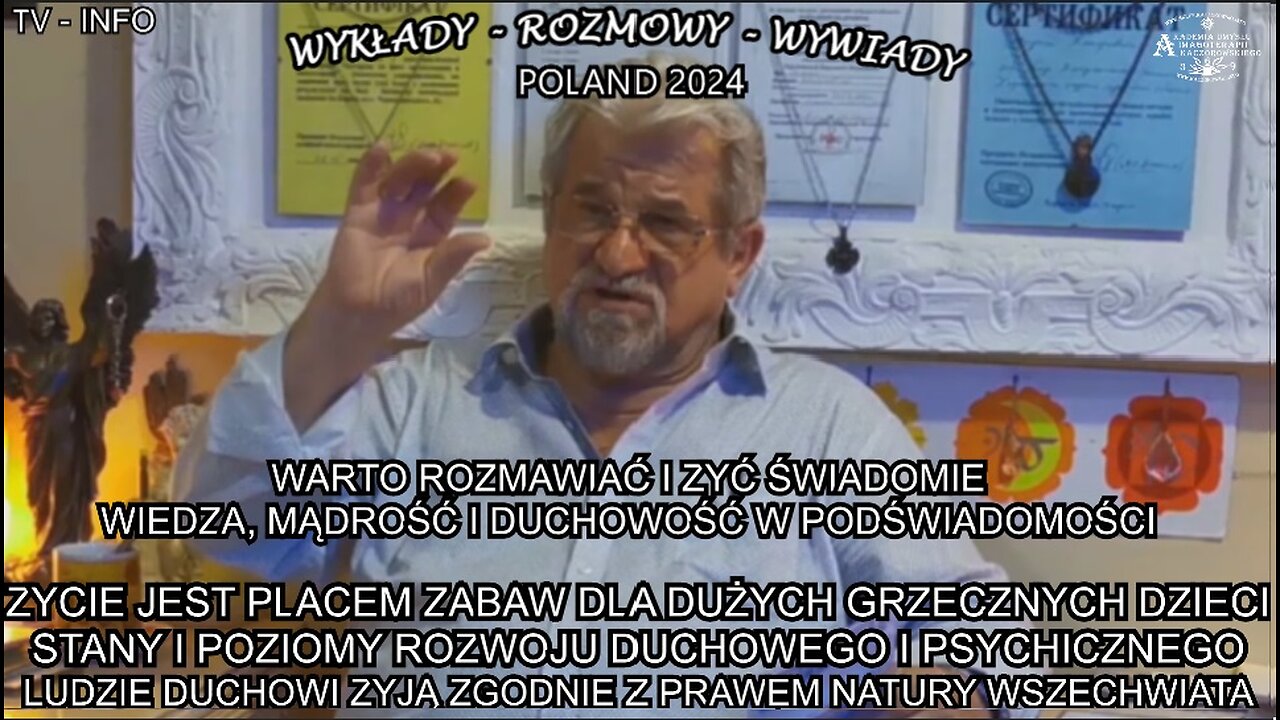 ZYCIE JEST PLACEM ZABAW DLA DUŻYCH GRZECZNYCH DZIECI. STANY I POZIOMY ROZWOJU DUCHOWEGO I PSYCHICZNEGO. LUDZIE DUCHOWI ZYJĄ ZGODNIE Z PRAWEM NATURY WSZECHŚWIATA.