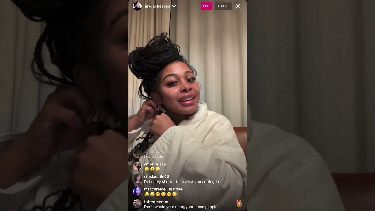 JAYDA Cheaves Instagram Live, Does Her Hair, Talks About What She Got Going On (08.01.23) PT.1