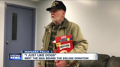 Veteran who "just likes dogs" donates $50,000 to Niagara SPCA...again