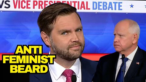 JD Vance's Anti Feminist Beard At The VP Debate