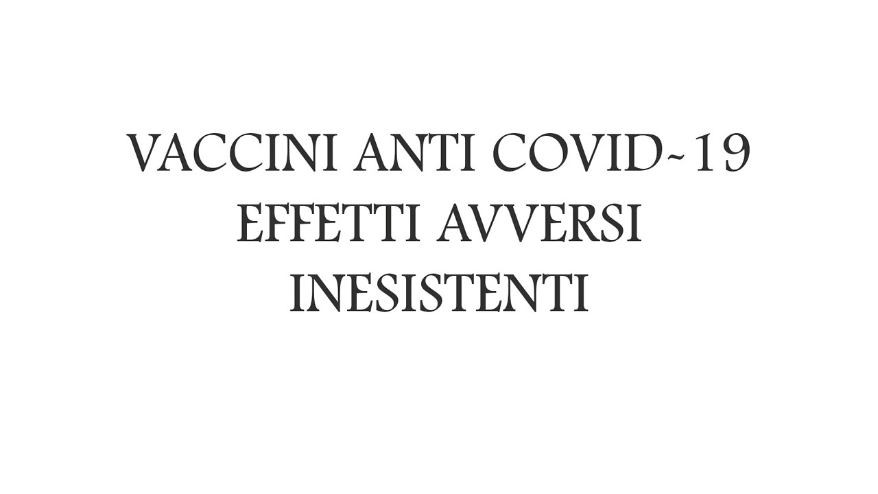 Vaccini anti-COVID19: effetti collaterali inesistenti