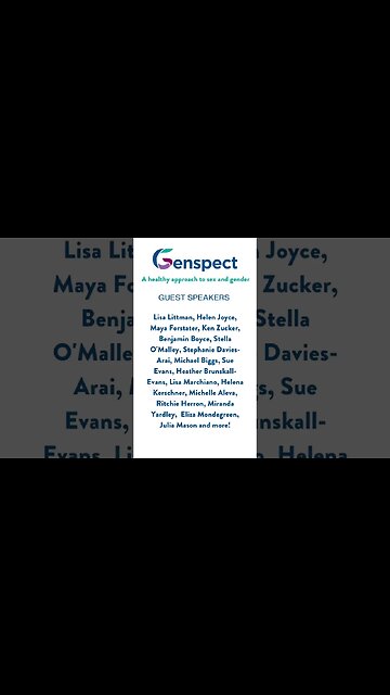 Announcing "The Bigger Picture" Conference #detrans #WPATH #gender #trans