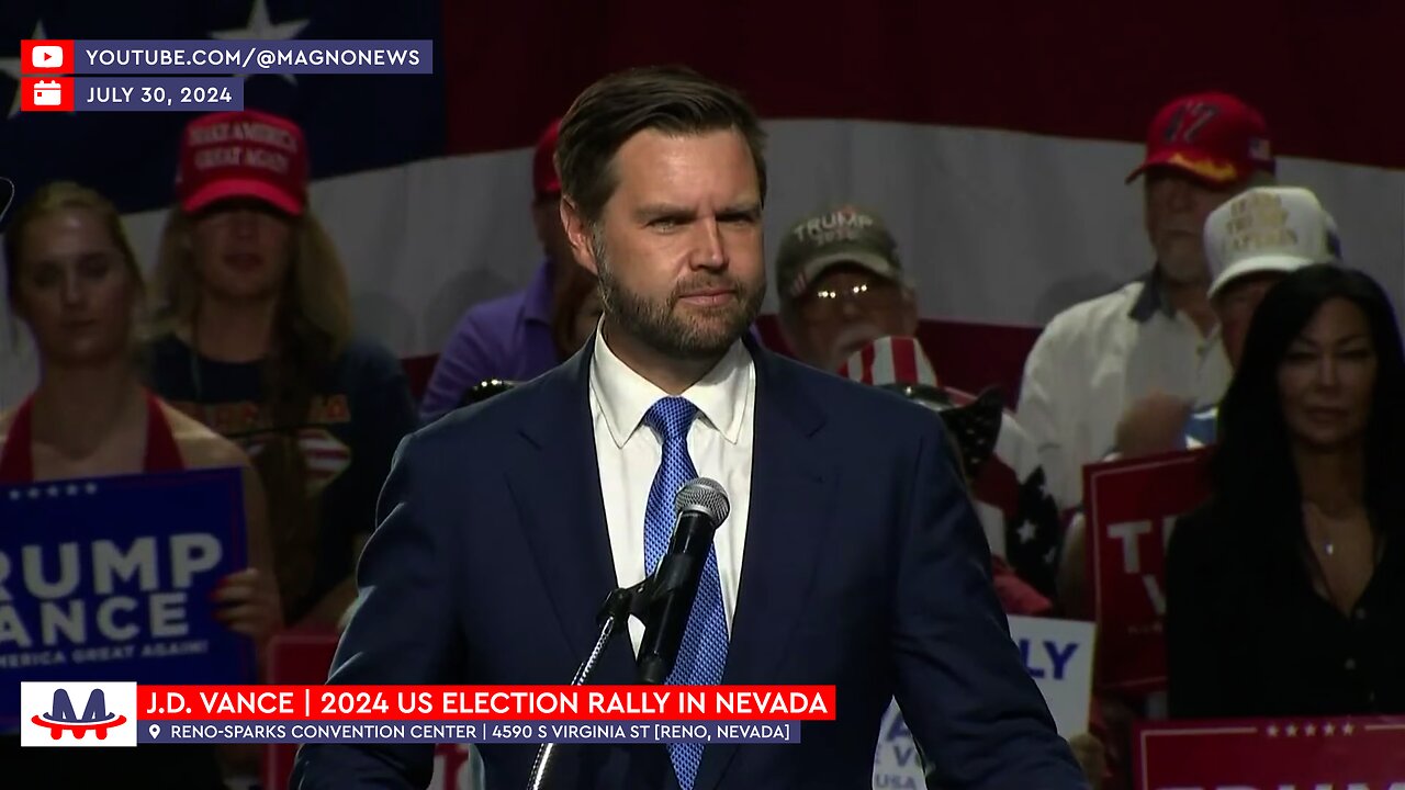 🇺🇸 JD Vance | Republican Vice Presidential Nominee MAGA Rally in Reno, Nevada (July 30, 2024)