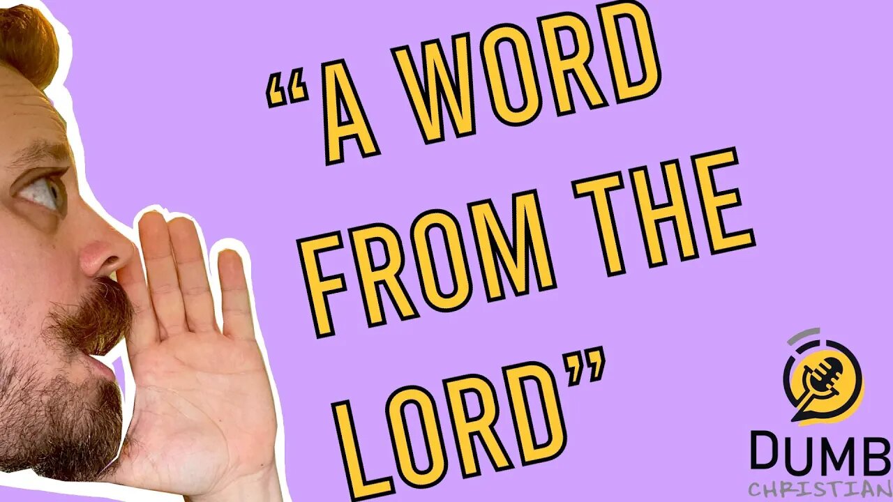 A word from the Lord (Dumb Christian Thoughts) | Should our focus be on a new revelation or serving?