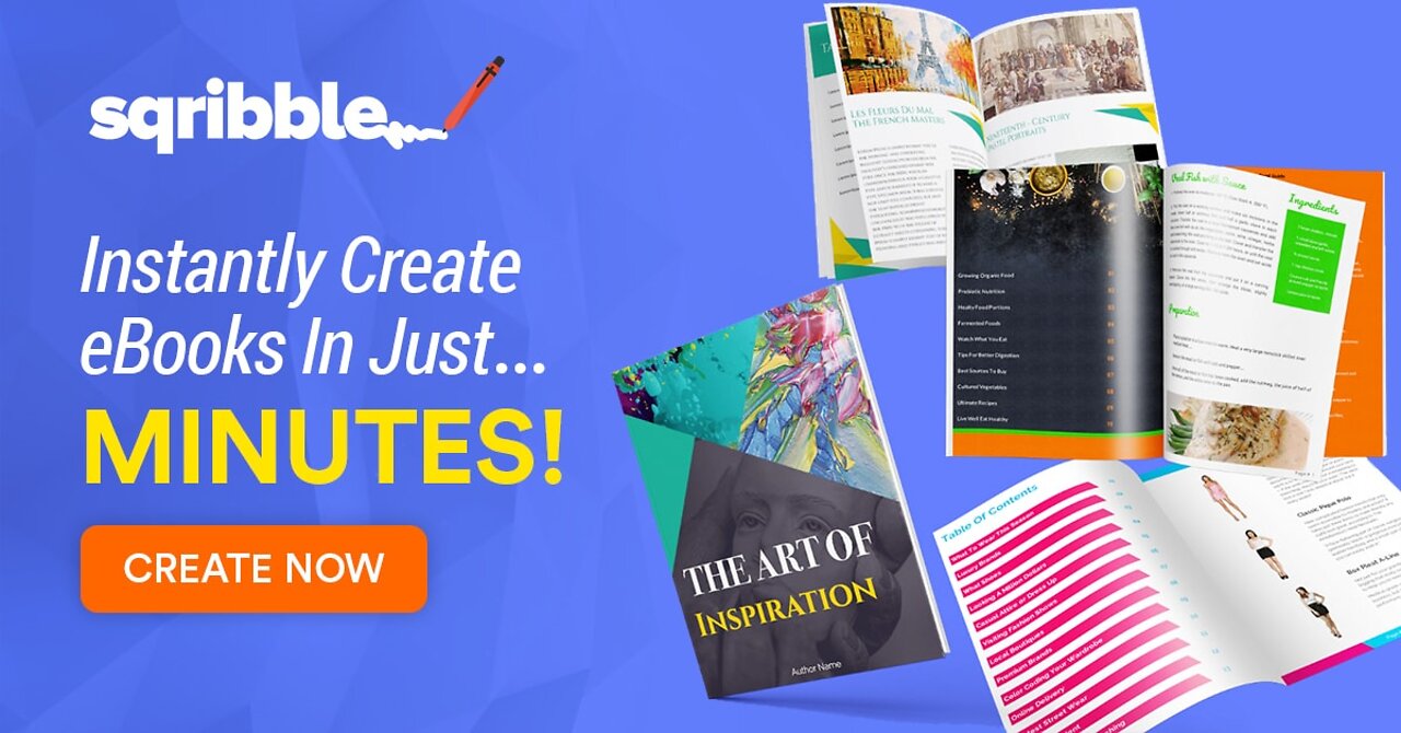 Sqribble - Create Ebooks in MINUTES!