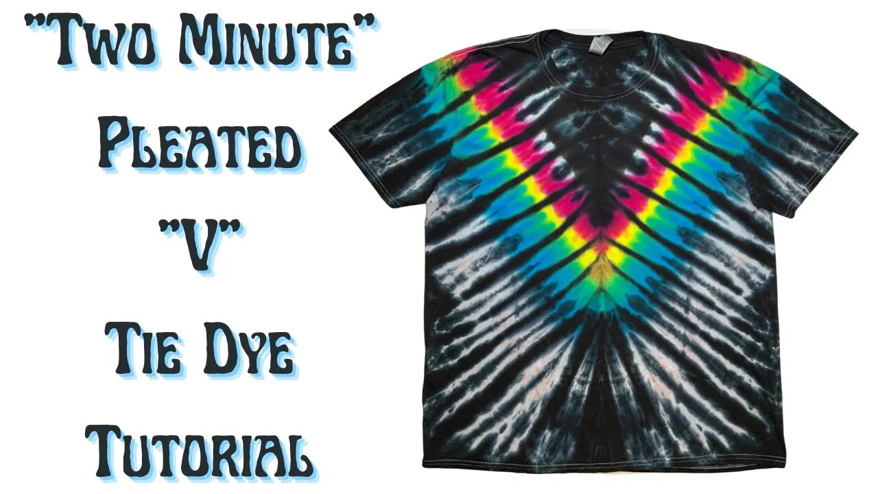 Tie-Dye Pattern: Super Cool Pleated “V” Pattern