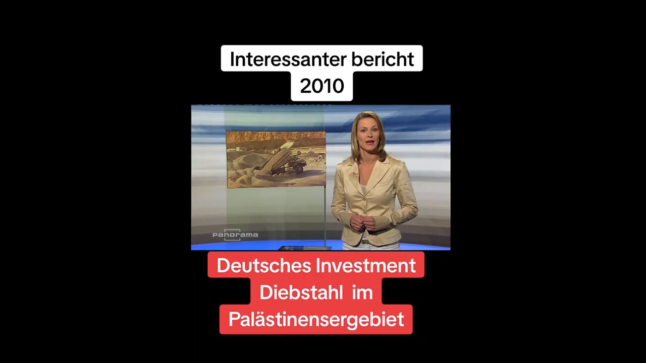 Ressourcendiebstahl mit deutscher Beteiligung im Westjordanland