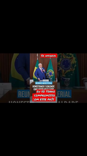 EU SÓ TENHO COMPROMISSO COM ESSE PAIS DISSE LULA NA REUNIÃO MINISTERIAL... #shorts