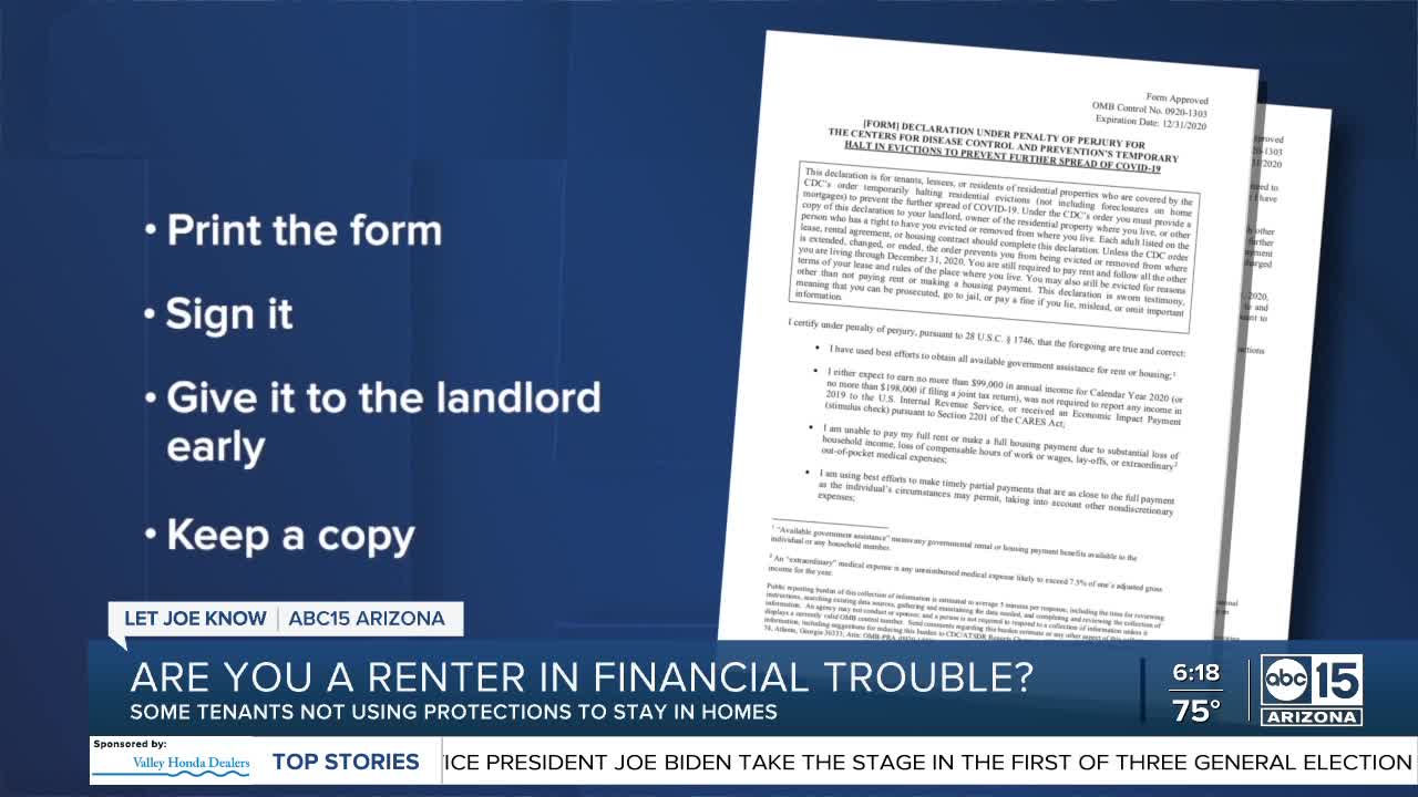 Are you a renter in financial trouble? Some tenants are not using protections to stay in homes