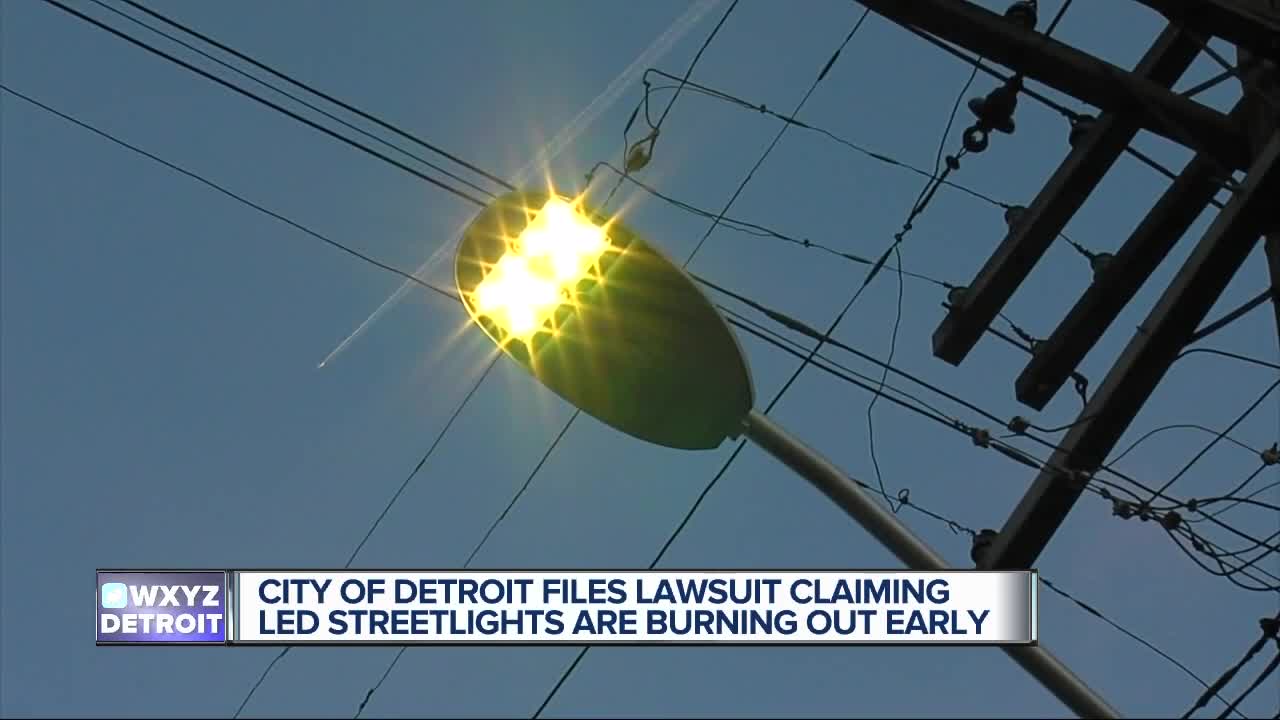 City of Detroit files lawsuit claiming 20,000 LED streetlights are dimming prematurely