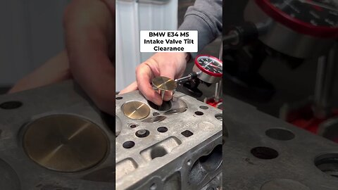 BMW E34 M5 Valve Stem to Guide Clearance #bmw #bmwe34 #bmwm5 #automobile #mechanic #restoration #diy