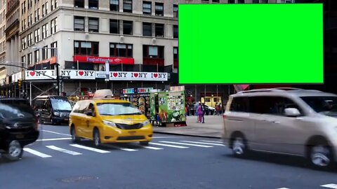 Free Stock Footage 4k Videos No Copyright Videos Street New York City ,Graeen Screen Led,City