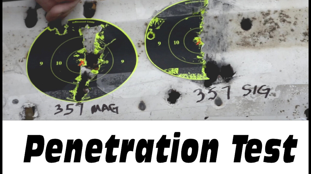 357 Mag vs. 357 Sig vs. 71 Chevy Truck Door by Wapp Howdy