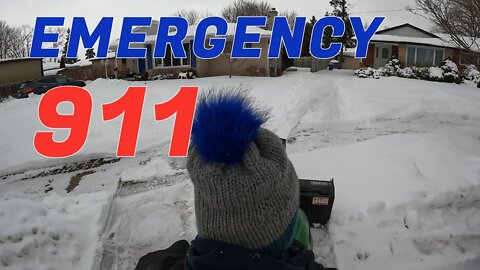 CUSTOMER REQUIRED 911 EMERGENCY SNOW CLEARING! - John Deere