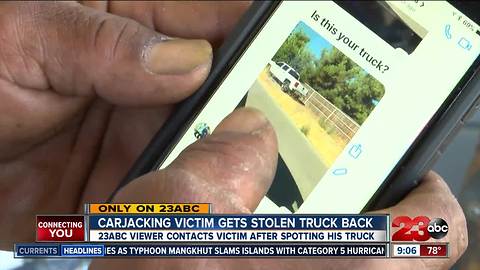 23ABC viewer helps carjacking victim get stolen truck back