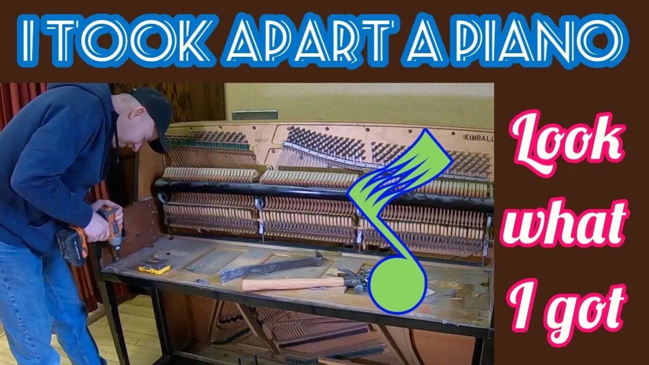 I took apart a piano -- Look what I got!