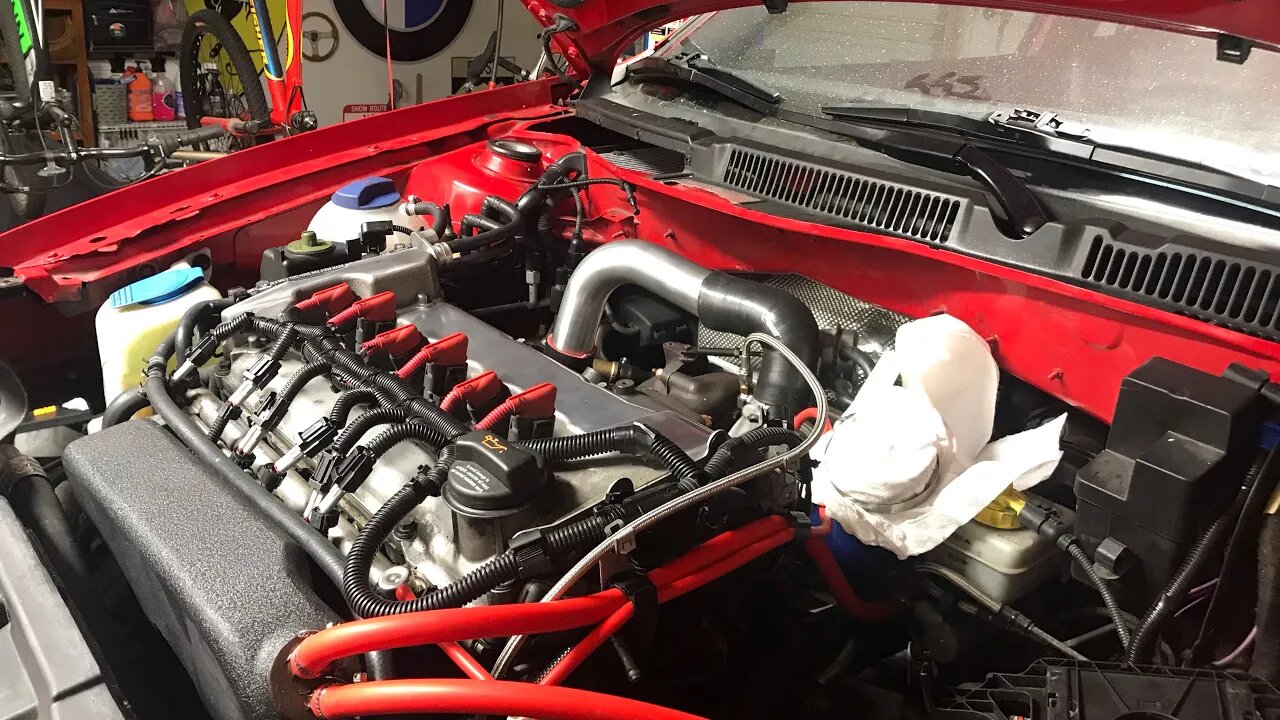 2004 VW R32 HGP Turbo install first startup.