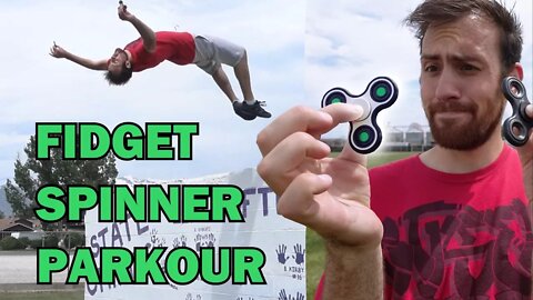 FIDGET SPINNER PARKOUR TRICKS and FLIPS