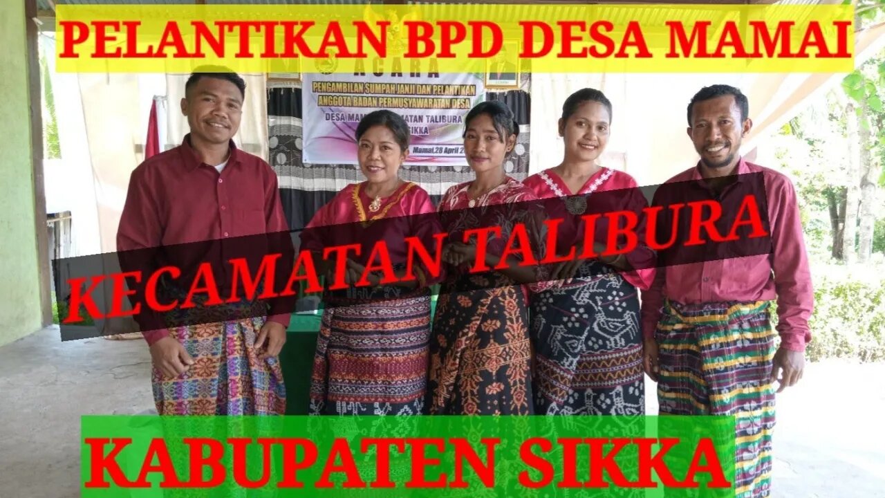 Pelantikan BPD Desa Mamai