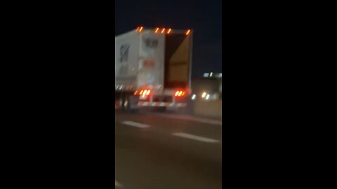 Trailer Door Open On Highway 410