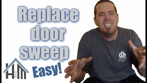 How to replace a door sweep on exterior door. Easy! Home Mender.