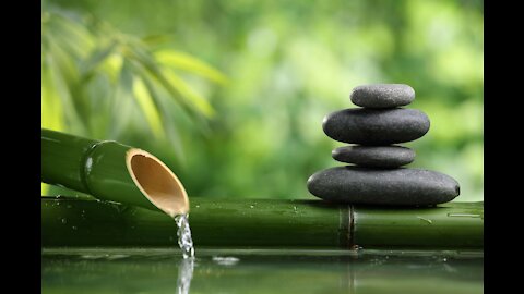 Zen relaxing meditation Music with Water Sounds • Peaceful and calm Ambience Yoga and Relaxation