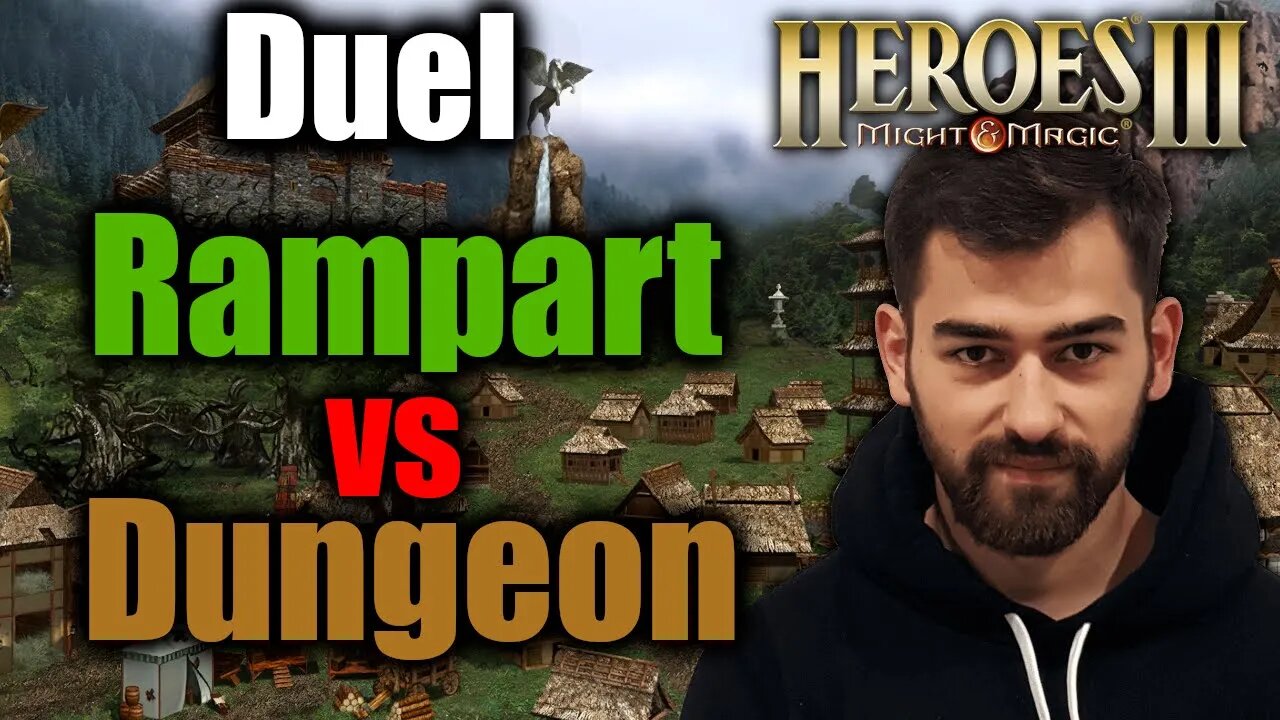 Rampart vs Dungeon | Gluhammer Heroes HotA 3 Multiplayer PL