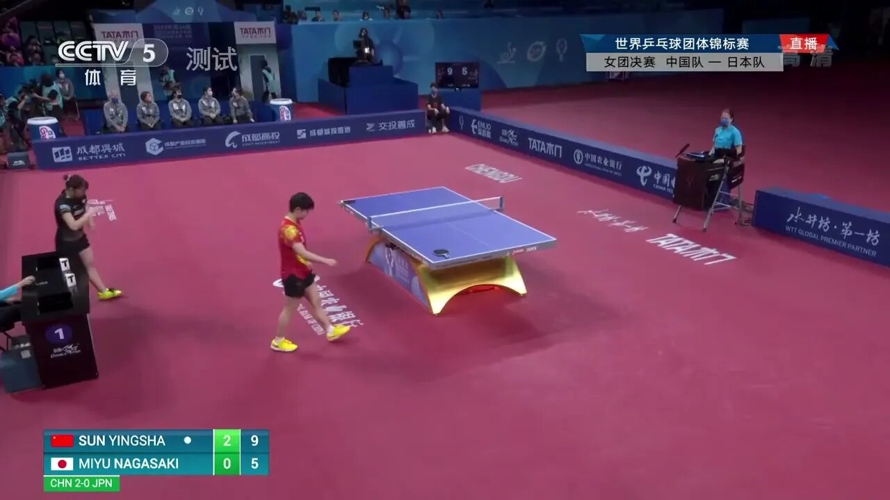Sun Ying Sha vs Miyu Nagasaki Hightlight Wolrd Table Tennis Women Team Final 6