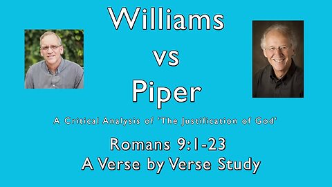 Jonathan Williams Critical Analysis of "The Justification of God" By John Piper Romans 9: 1-23