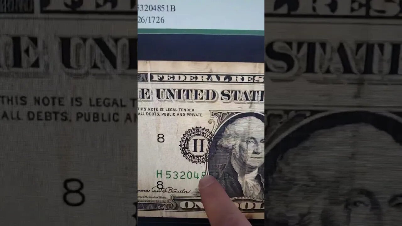 RARE Mistake on This Dollar Bill! #shorts #money