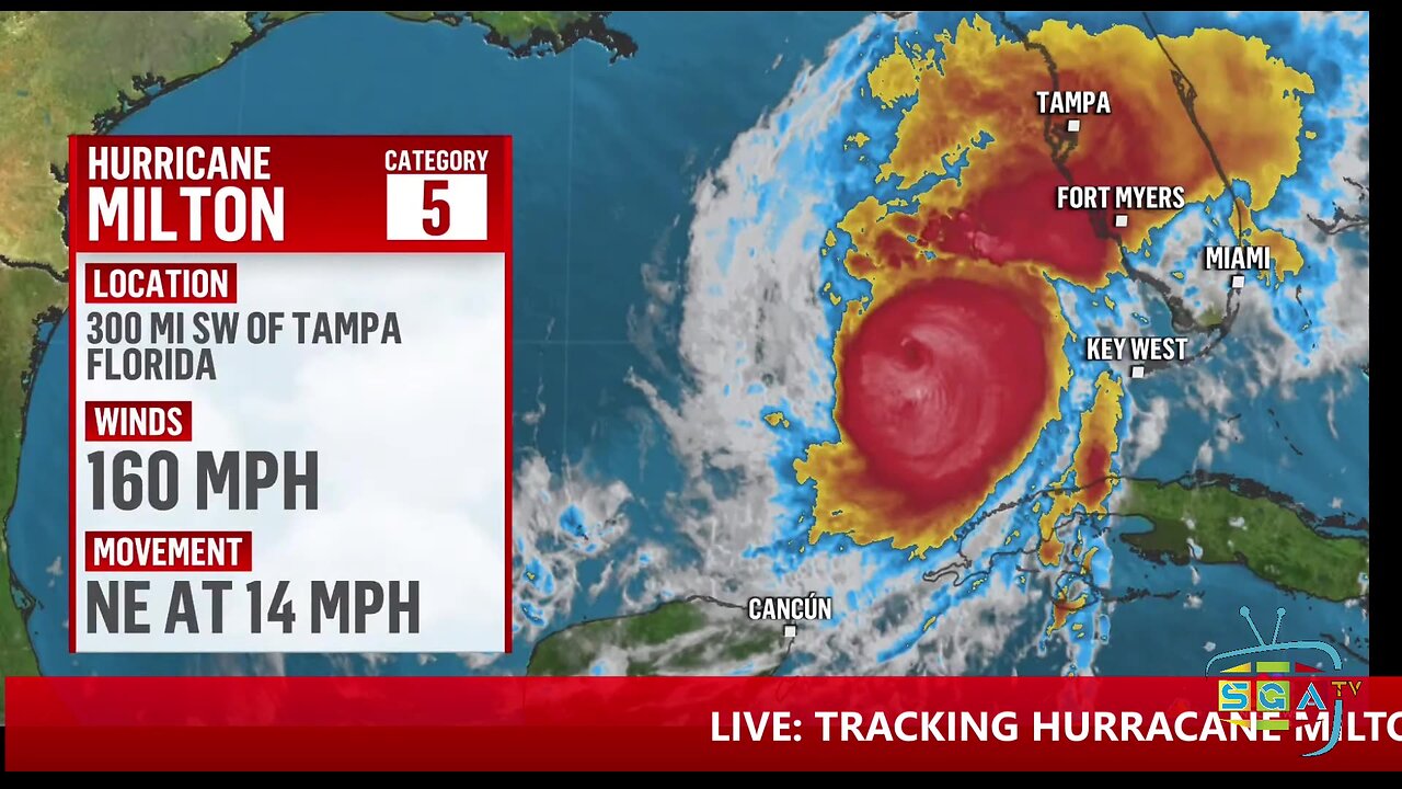 LIVE: TRACKING HURRACANE MILTON