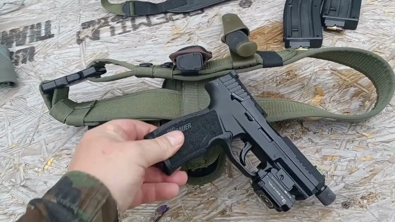 Sig Sauer P322 open carry homestead rig